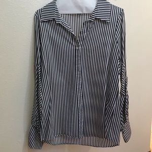 Long sleeve striped blouse by Greyson.